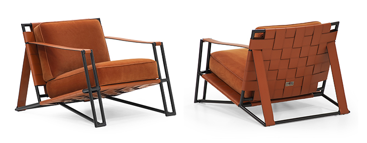 Tonino Lamborghini Casa Orange Armchair